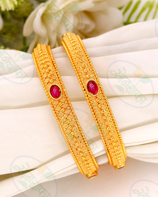 KEMP STONE 2 PC BANGLES