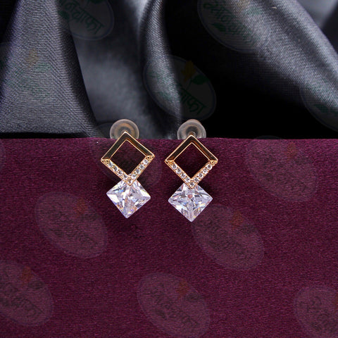 DIA SQUARE SHAPE EARRINGS