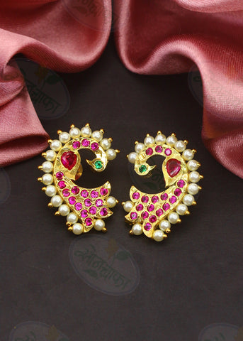 MAJESTIC PEACOCK EARRINGS