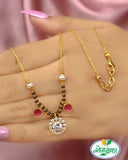 PINK STONE DESIGNER MANGALSUTRA