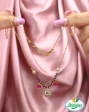 PINK STONE DESIGNER MANGALSUTRA