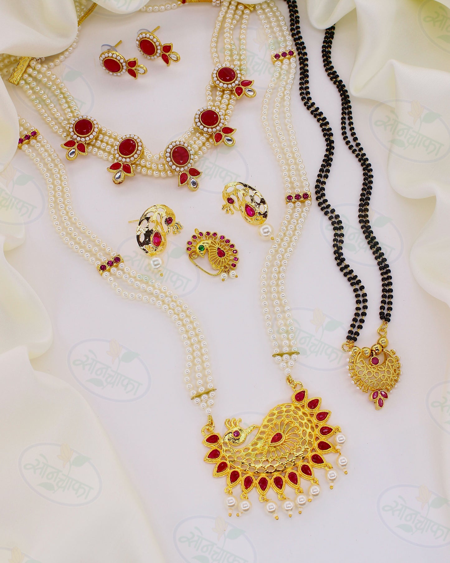 PEARL BEADS DESIGNER COMBO SET