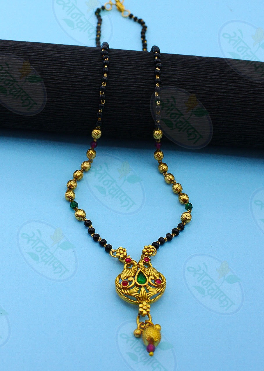 MAJESTIC PEAFOWL DESIGNER MANGALSUTRA