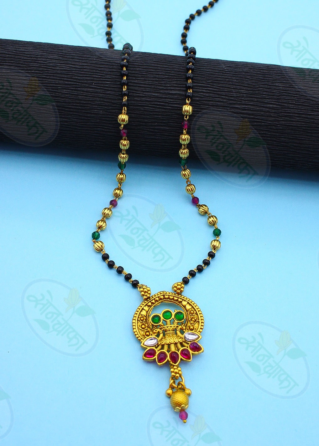 CLASSY PEACOCK RAJWADI MANGALSUTRA