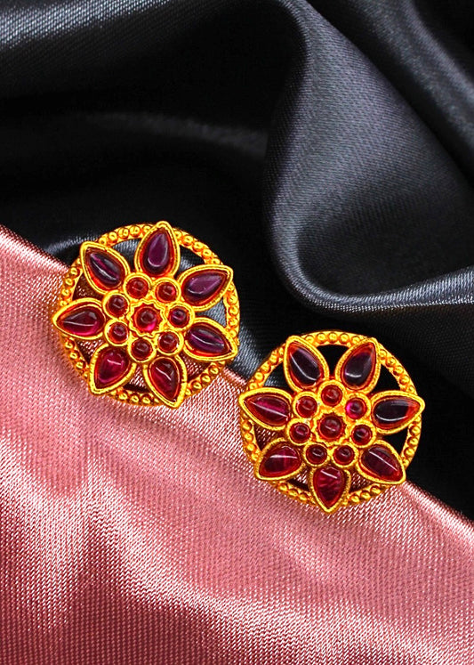 LEAF DESIGNER EAR-STUDS