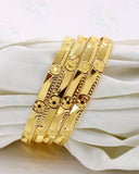 FANCY FLORET GOLD PLATED BANGLES