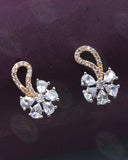 CHARMING FLORAL DIAMOND EARRINGS