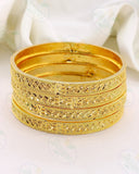 REGAL ELEGANCE GOLD PLATED BANGLES