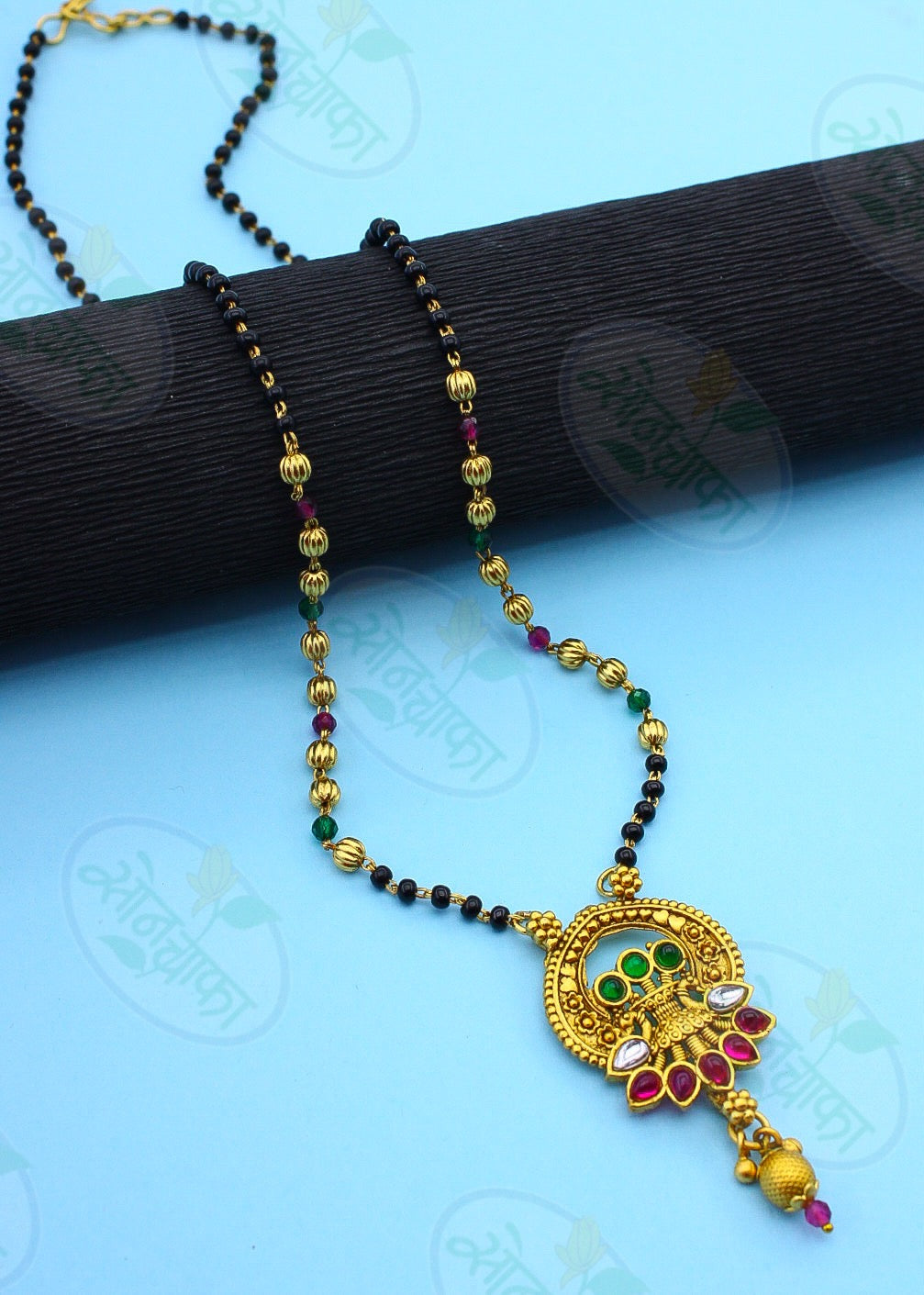 CLASSY PEACOCK RAJWADI MANGALSUTRA