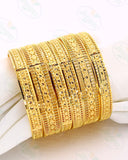 UNIQUELY DESIGNED GOLD PLATED BANGLES