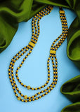 THREE LAYERS GOLDEN BEADS NECKLACE