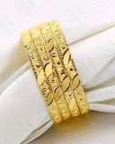 TRADITIONAL FANCY GOLD PLATED BANGLES