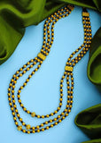 THREE LAYERS GOLDEN BEADS NECKLACE