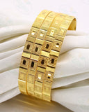 TEXTURED TRADITIONAL GOLD PLATED BANGLES