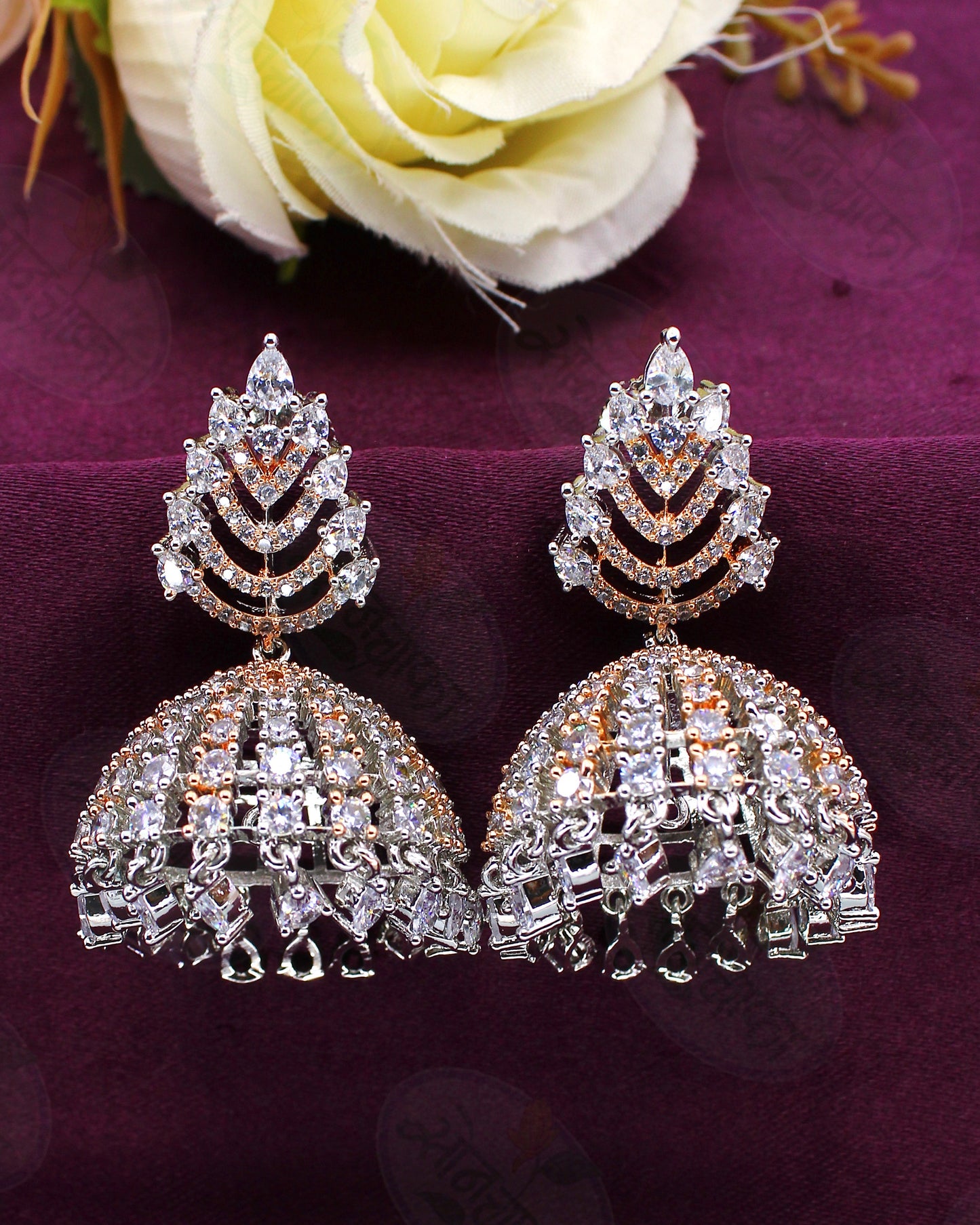 STYLISED GLAMOUR DIAMOND JHUMKA