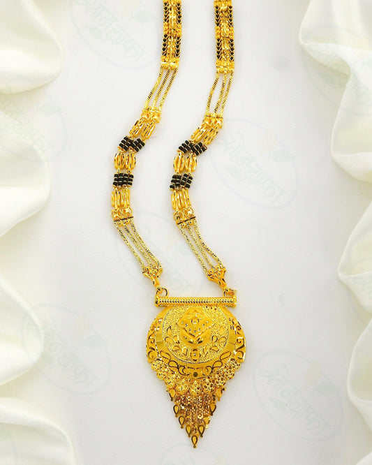 GLEAMING GOLD PLATED MANGALSUTRA