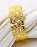 TEXTURED TRADITIONAL GOLD PLATED BANGLES