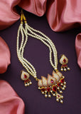 LOTUS DESIGNER MOTI NECKLACE