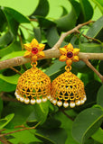 FLORAL MATTE JHUMKI