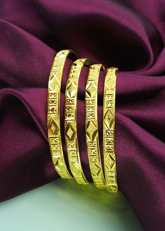 ENTICING GOLD TONE BANGLES