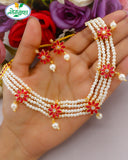 ELEGANT FORAL PEARL NECKLACE