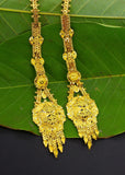 GOLD PLATED EARRINGS WITH KANCHAN
