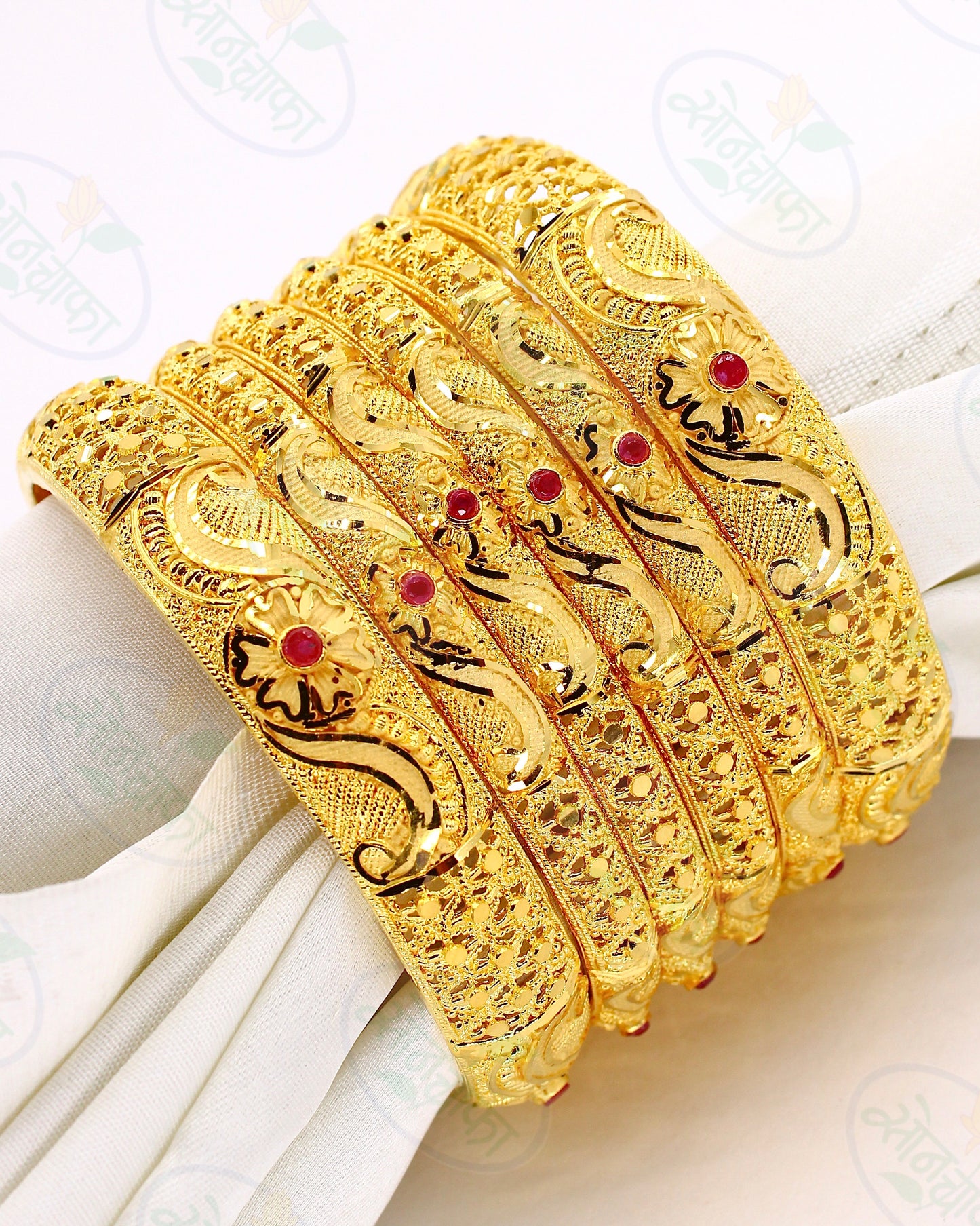 REGAL DESIGNER GOLD BANGLES