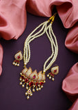 LOTUS DESIGNER MOTI NECKLACE