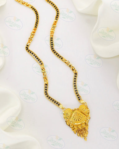 GLEAMING GOLDEN MANGALSUTRA