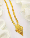 STYLISED FLORAL GOLD PLATED MANGALSUTRA
