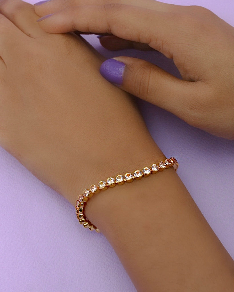 1 Gram Gold Plated With Diamond Beautiful Design Bracelet For Ladies -  Style A202 – Soni Fashion®