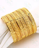 UNIQUELY DESIGNED GOLD PLATED BANGLES