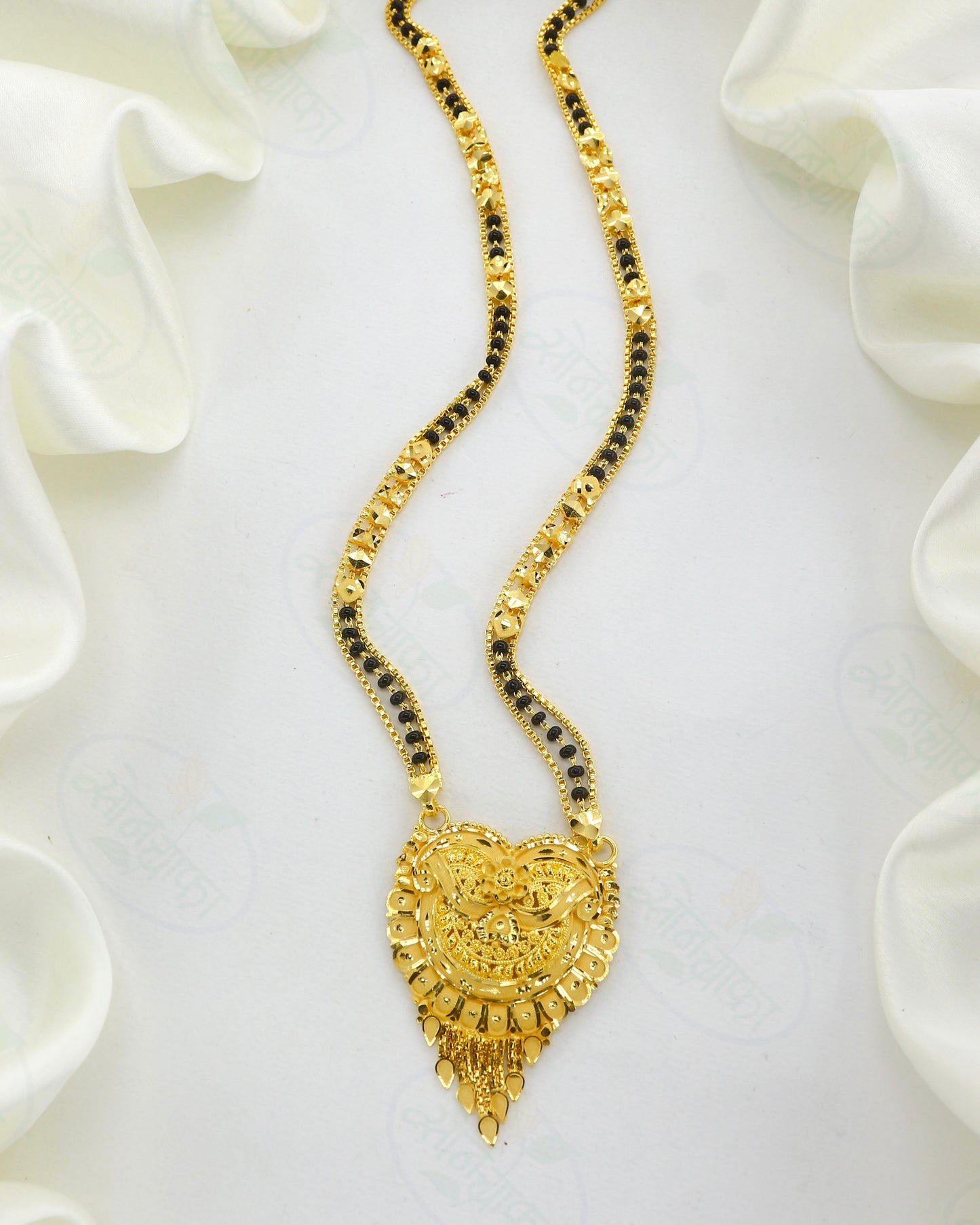 FLORAL GLAM GOLD PLATED MANGALSUTRA