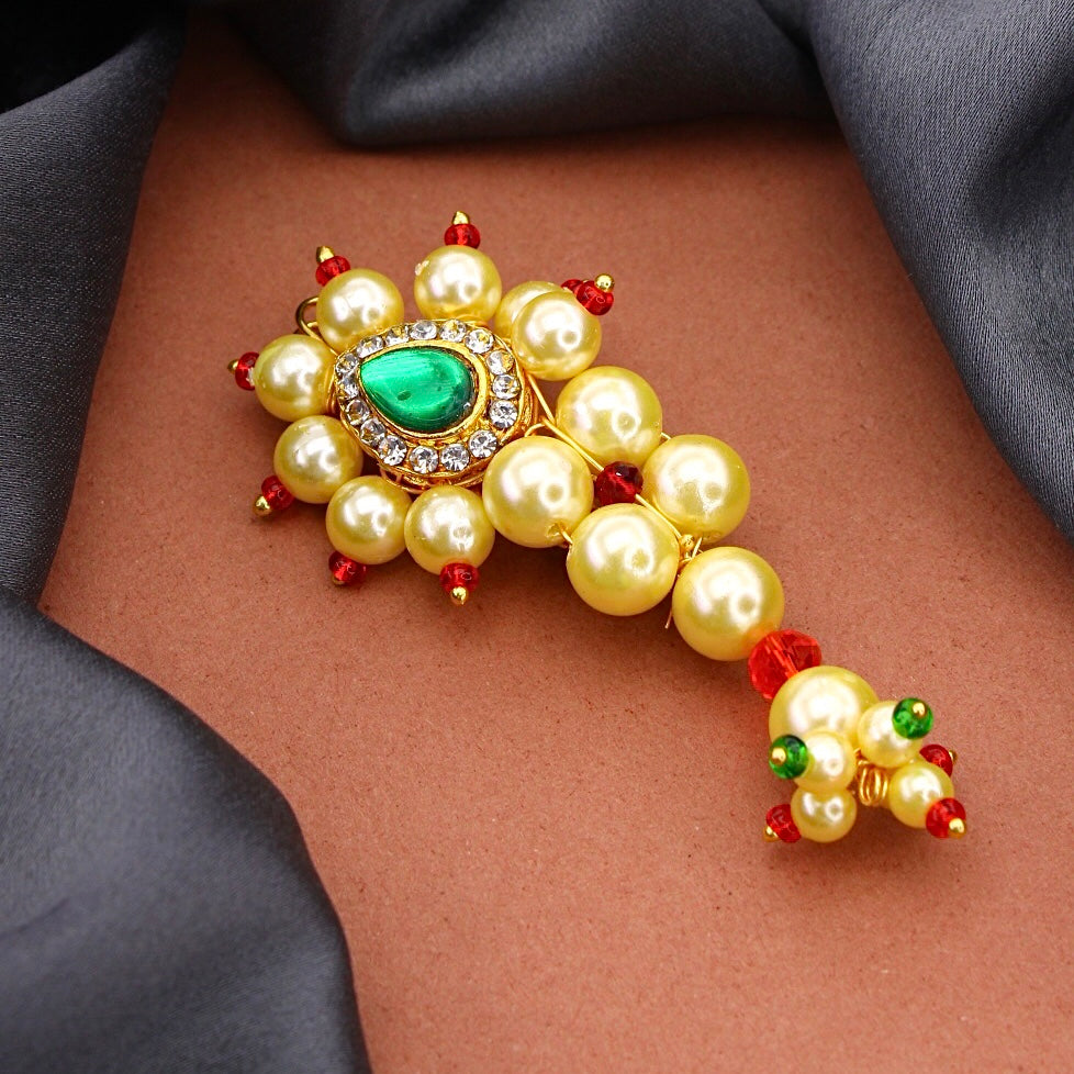 Brooch Saree Pin Stunning Antique Gold Plated Saree Brooch Handmade  Effortless Style For Women