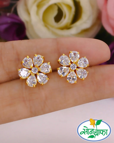 RAVISHING FLORAL DIAMOND EARRINGS