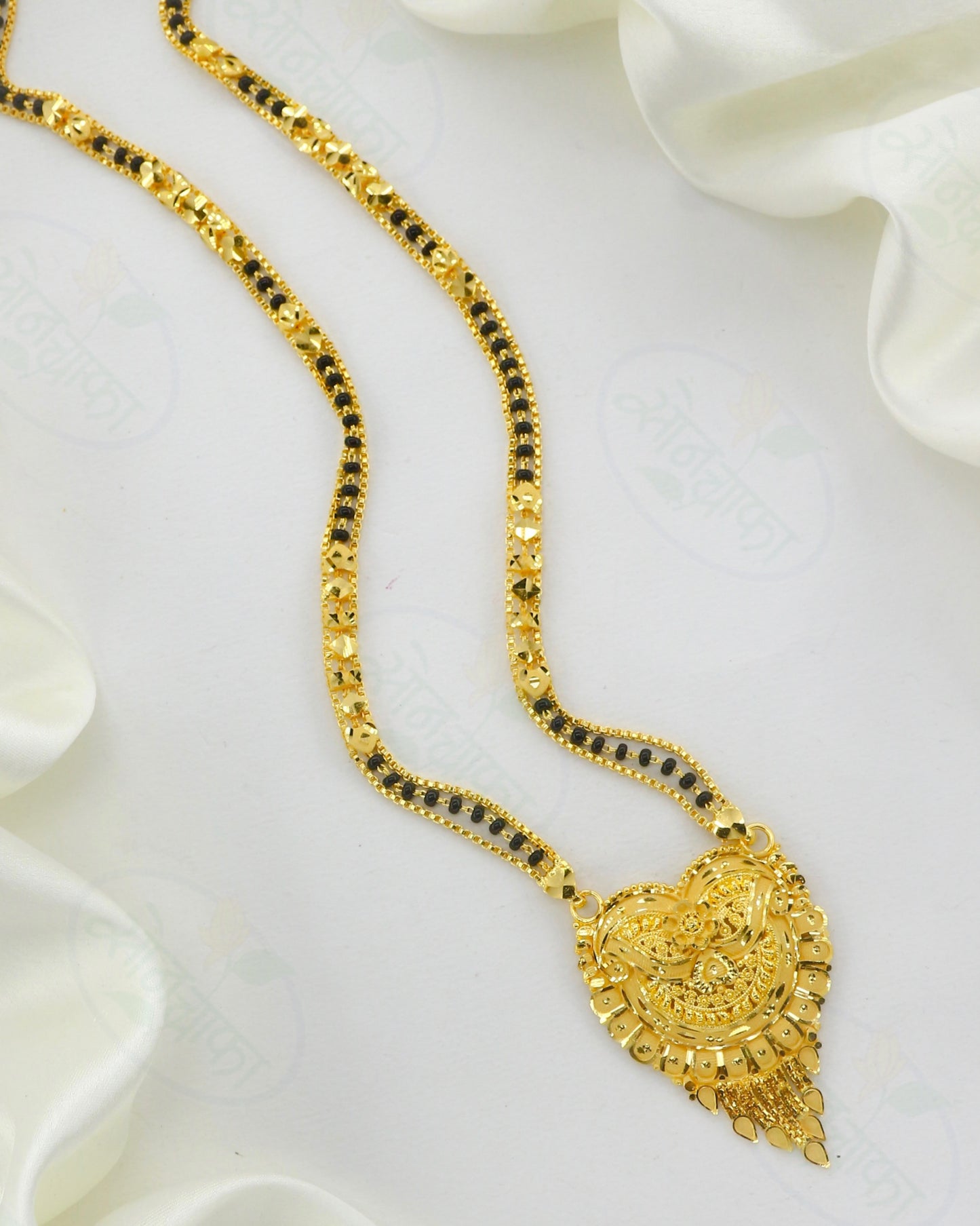 FLORAL GLAM GOLD PLATED MANGALSUTRA