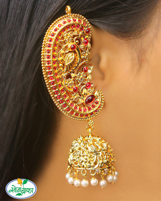 FLORAL GLAMOROUS EAR-CUFF