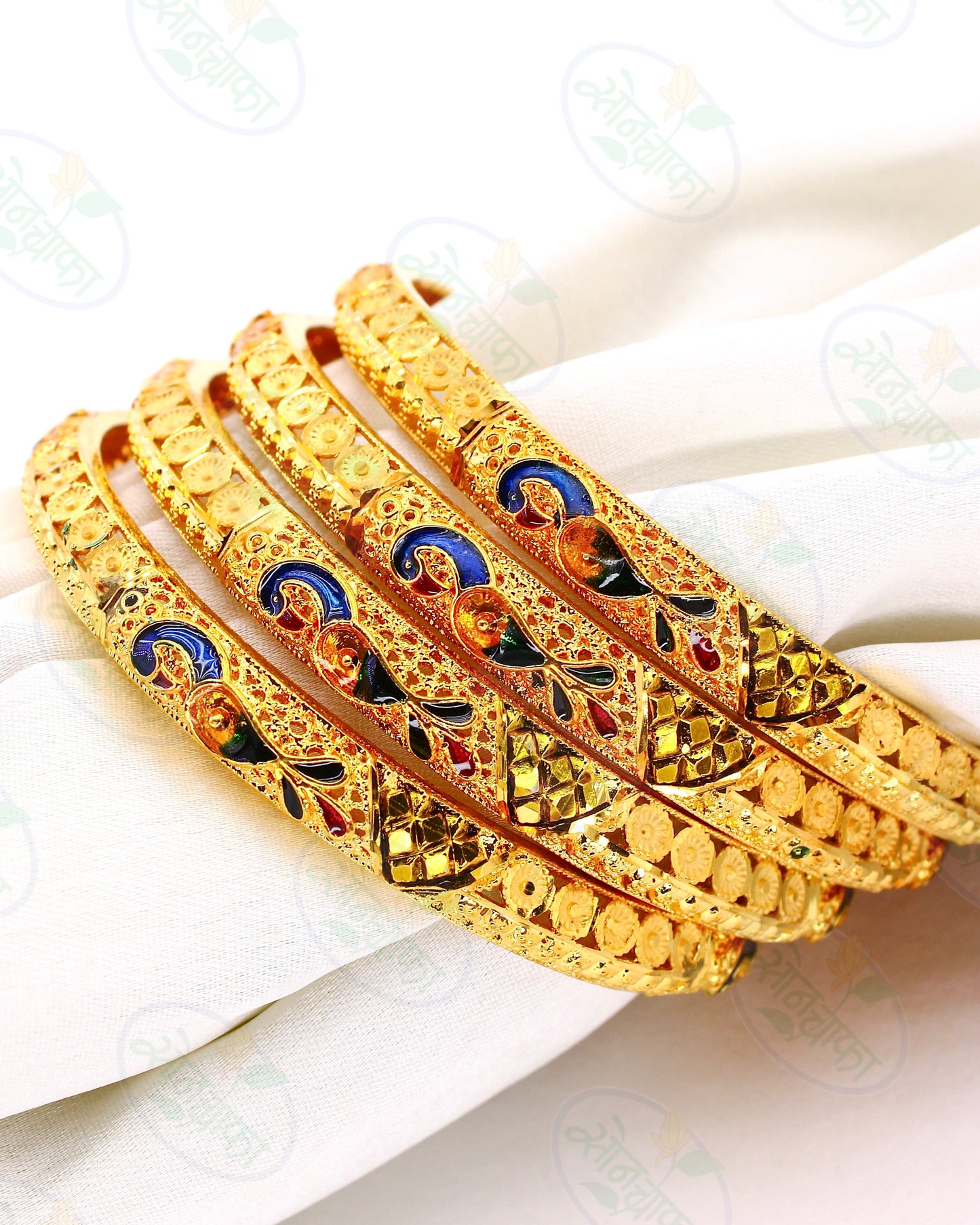 ETHNIC PEACOCK DESIGNER BANGLES