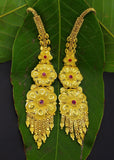 DELIGHTFUL GOLDEN KANCHAIN WITH EARRINGS