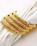 ROYAL GLAM GOLD PLATED BANGLES