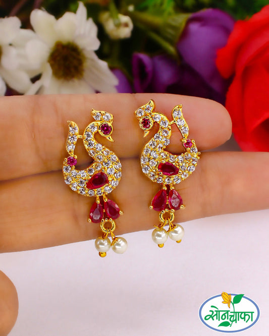 RADIANT BRILLIANCE PEARL EARRINGS