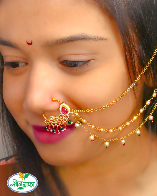 SCINTILLATING GLAMOUR BRIDAL NATH