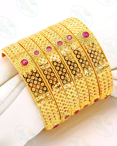 OPULENCE GOLD PLATED BANGLES