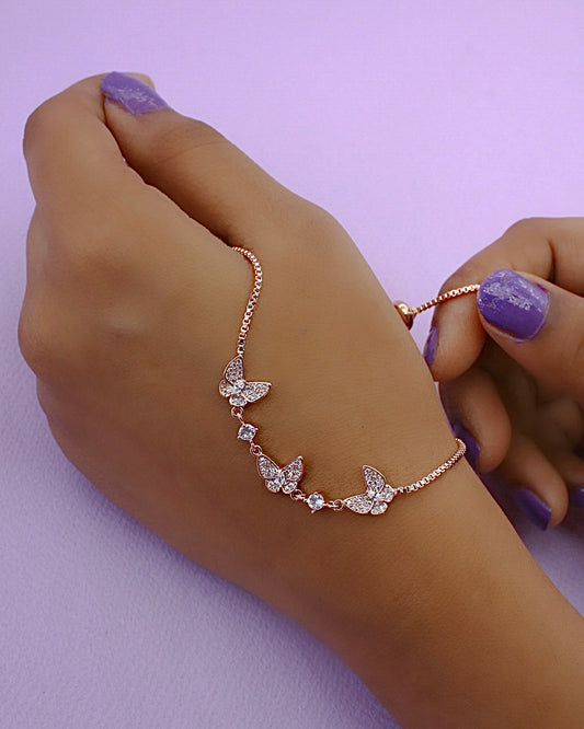 PRETTY BUTTERFLY DIA BRACELET