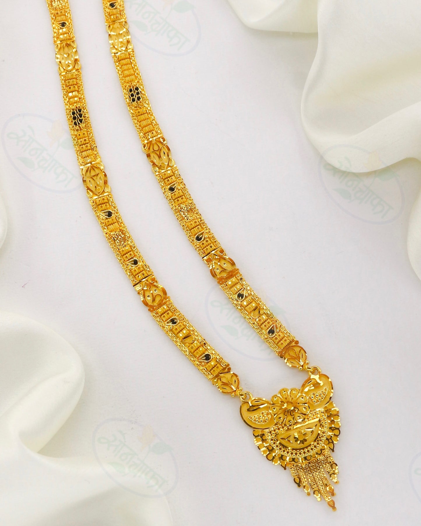 GLAMOROUS FLORET GOLD PLATED MANGALSUTRA