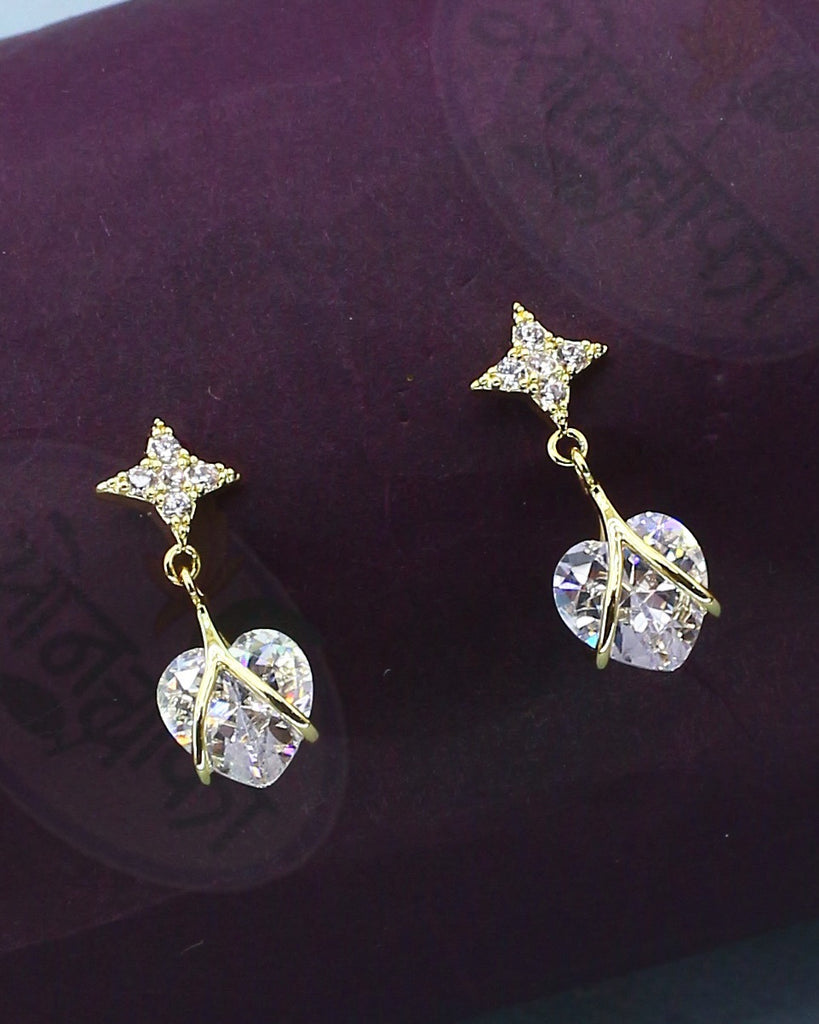 Gold Diamond Earrings - PC Chandra Jewellers