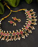 FLOWERET MOTI NECKLACE