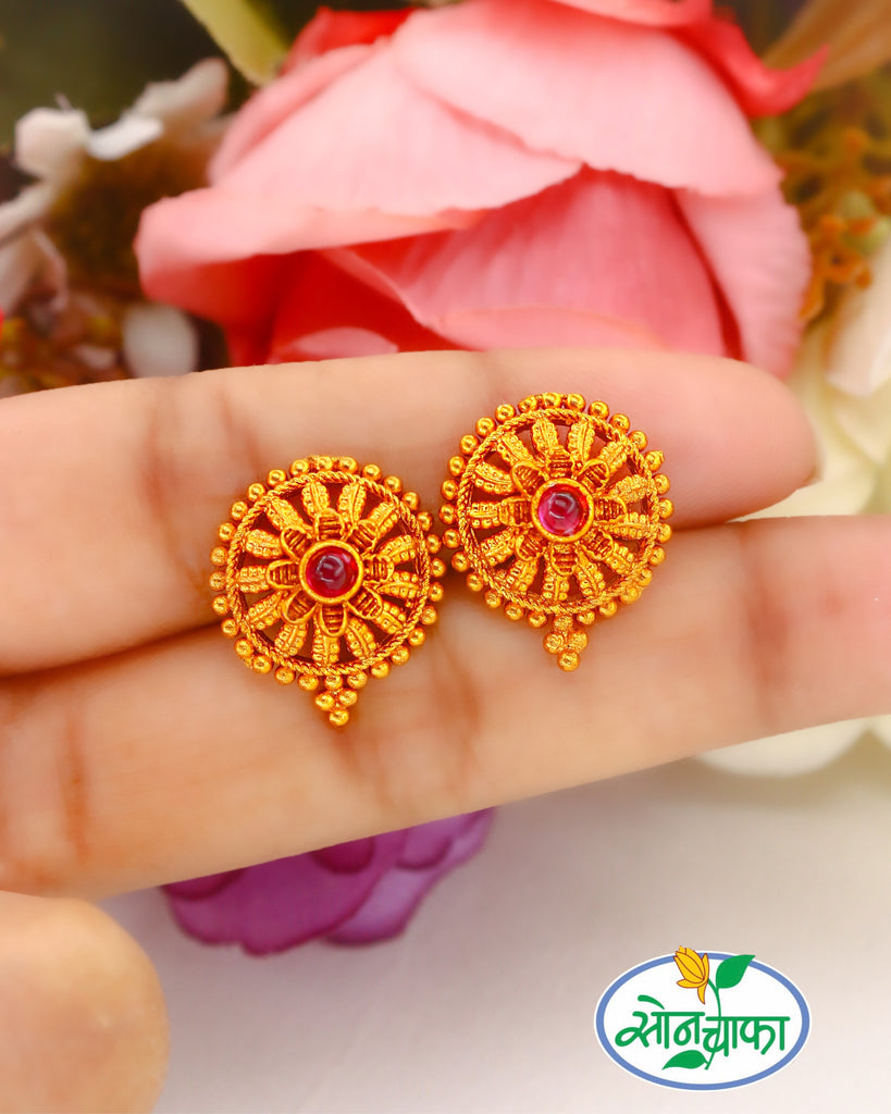 1 Gram Gold Earring in Nellore at best price by Rich Gold Women Shopppy -  Justdial