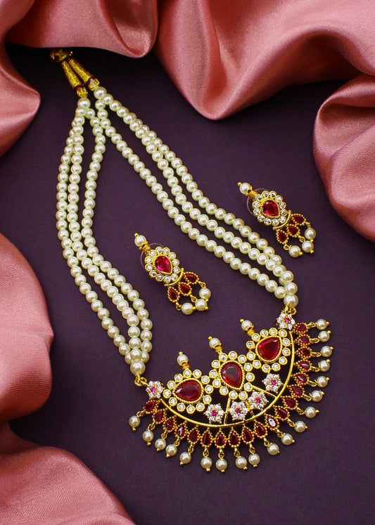 FLOWERET MOTI NECKLACE