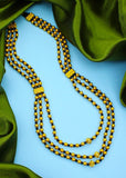 THREE LAYERS GOLDEN BEADS NECKLACE